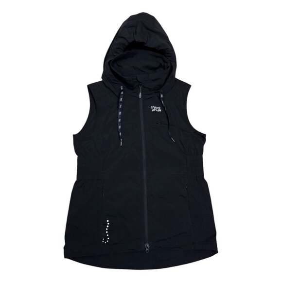 CHLOROPHYLLE Lightweight IMPULSION Hooded Windbreaker Running Vest Womens Medium - Picture 1 of 6